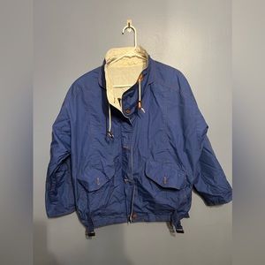 Vintage London Fog Classic Parka Type Lined Jacket Womens X-Small Blue -‎ Read!